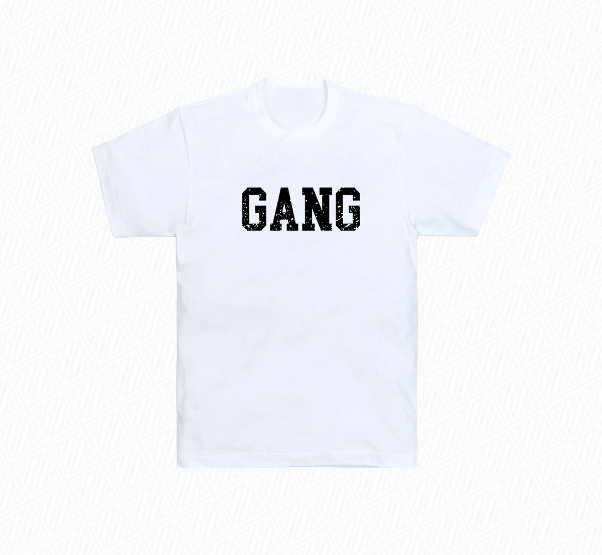 Plain white t shirt gang discount